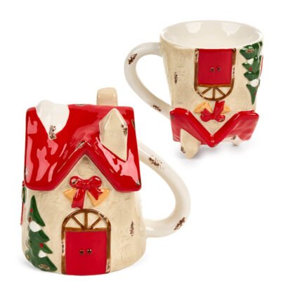 Nuvole di Stoffa Tazza Up e Down Casa e Albero di Natale 300ml